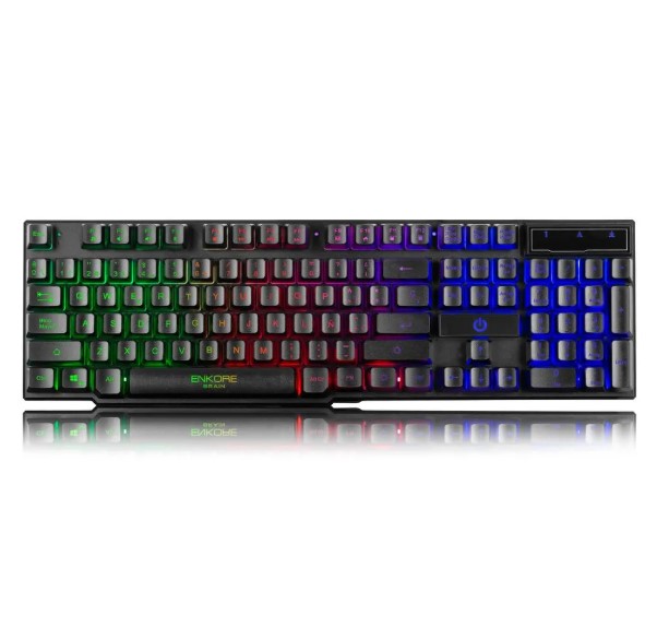 TECLADO GAMER ENKORE BRAIN, ENK 603, USB