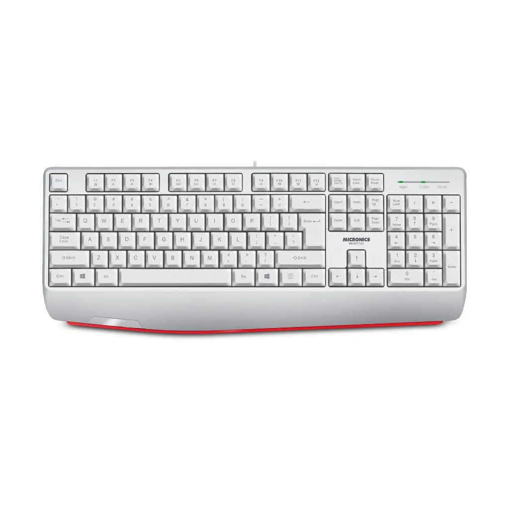 TECLADO MICRONICS BENETTON, MIC K601W, USB