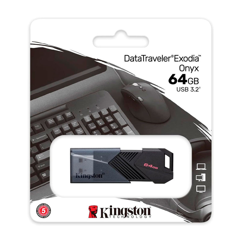 MEMORIA USB KINGSTON EXODIA ONYX 64GB, 3.2