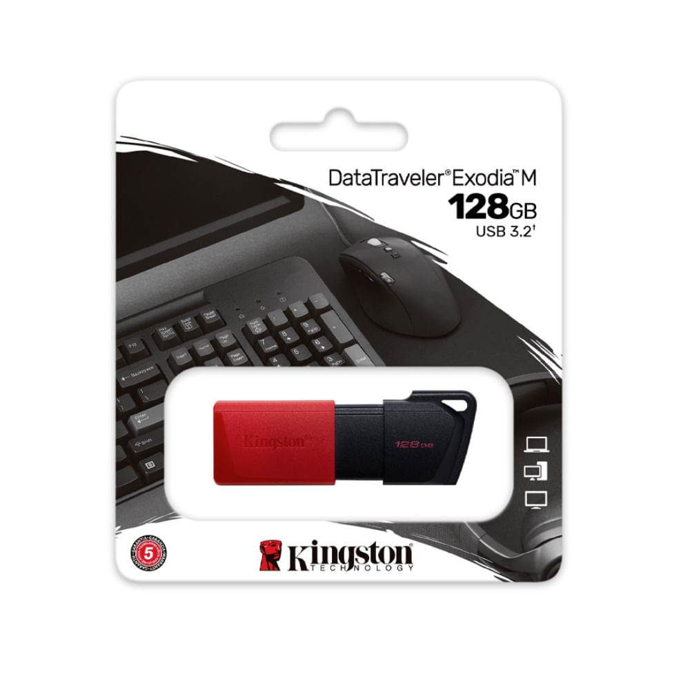 MEMORIA USB KINGSTON EXODIA M 128GB, 3.2
