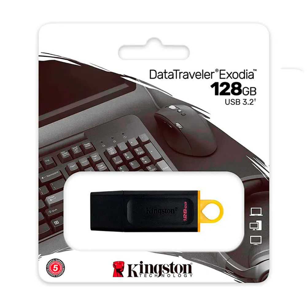 MEMORIA USB KINGSTON EXODIA 128GB, 3.2