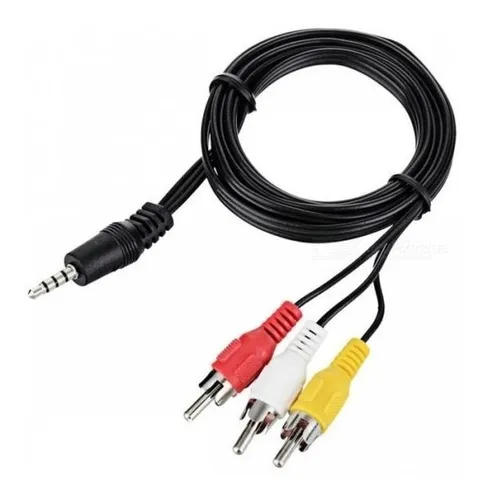 CABLE MINI PLUG 3.5 A 3 RCA MACHO