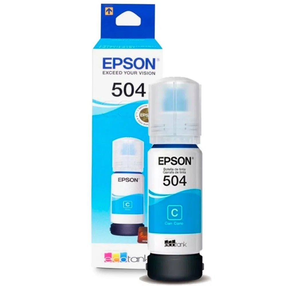 Tinta Epson 504, cyan, 70ml, caja