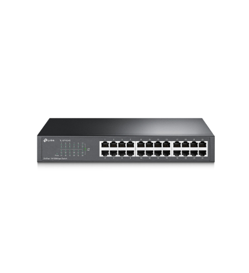 SWITCH TP-LINK TL-SF1024D, 24 PUERTOS BASE 10/100MBPS, RACKEABLE 13"
