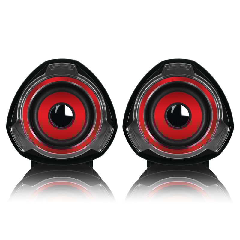 PARLANTE PARA COMPUTADORA MICRONICS RHAPSODY+ MIC S315R, ROJO 