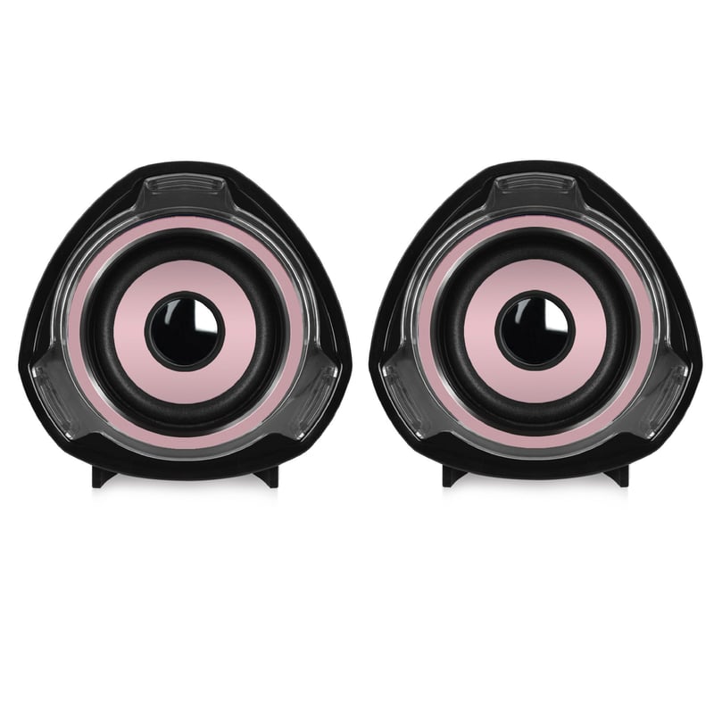 PARLANTE PARA COMPUTADORA (USB) MICRONICS RHAPSODY+ MIC S315P, ROSA