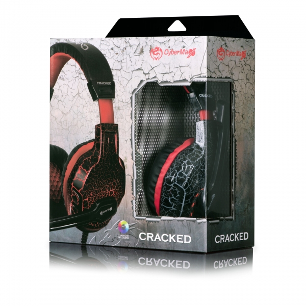 AUDIFONO GAMING CYBERTEL CRACKED, CYB HG500L, JACK 3.5MM, USB