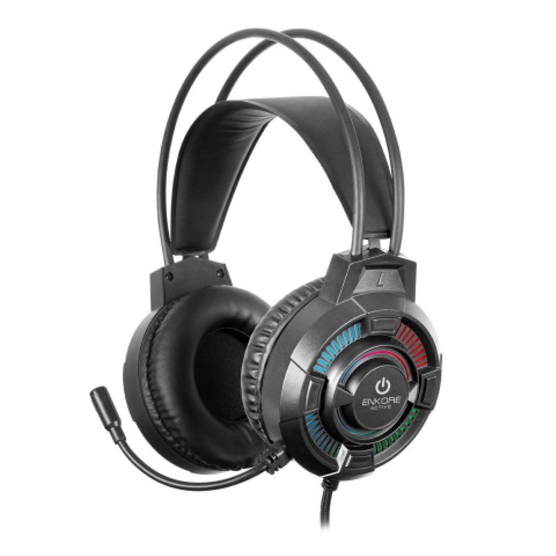 AUDIFONO GAMING ENKORE ACTIVE, EKHG 1003, JACK 3.5MM, USB
