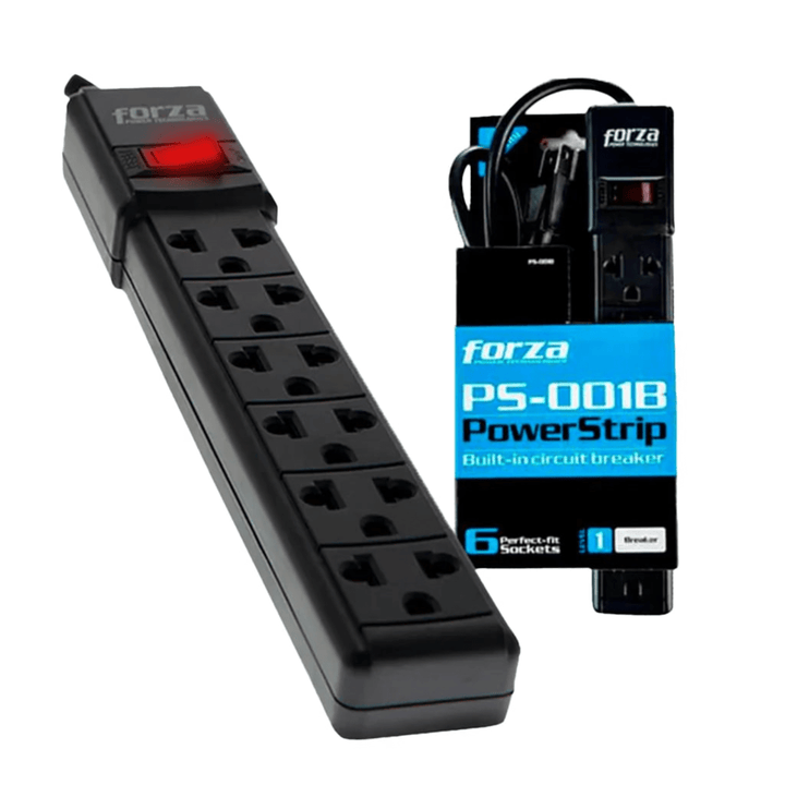 SUPRESOR DE PICOS FORZA, PS-001B, 6 TOMAS