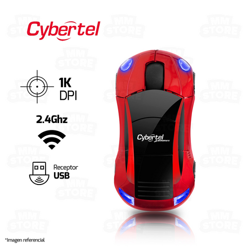 MOUSE INALAMBRICO CYBERTEL CARRERA, CYB M301S