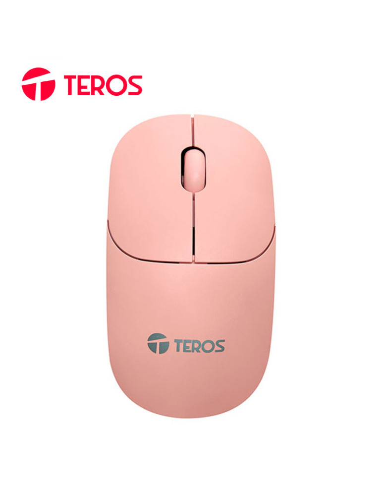 MOUSE INALAMBRICO TEROS, TE-1218S, ROSA