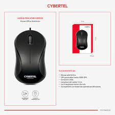 MOUSE CYBERTEL HAMILTON, CYB M209K, NEGRO