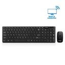 KIT MOUSE Y TECLADO INALAMBRICO CYBERTEL CAPRICE, MIC WT 801 WH, BLANCO