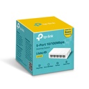 SWITCH TP-LINK TL-LS1005D, 5 PUERTOS BASE 10/100MBPS, CASE PLATICO