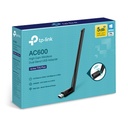 ADAPTADOR WIFI TP-LINK AC600, ARCHER T2U PLUS, DOBLE BANDA 2.4-5GHZ, 433MBPS