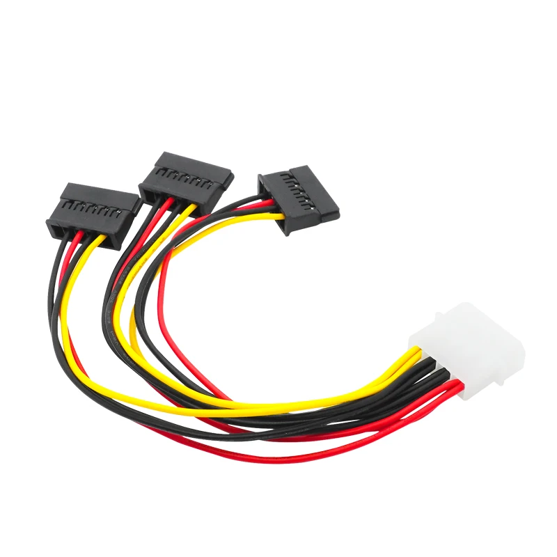 CABLE IDE MOLEX 4 PIN HEMBRA A SATA X 3 HEMBRA 