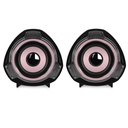 PARLANTE PARA COMPUTADORA (USB) MICRONICS RHAPSODY+ MIC S315P, ROSA