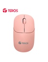 MOUSE INALAMBRICO TEROS, TE-1218S, ROSA